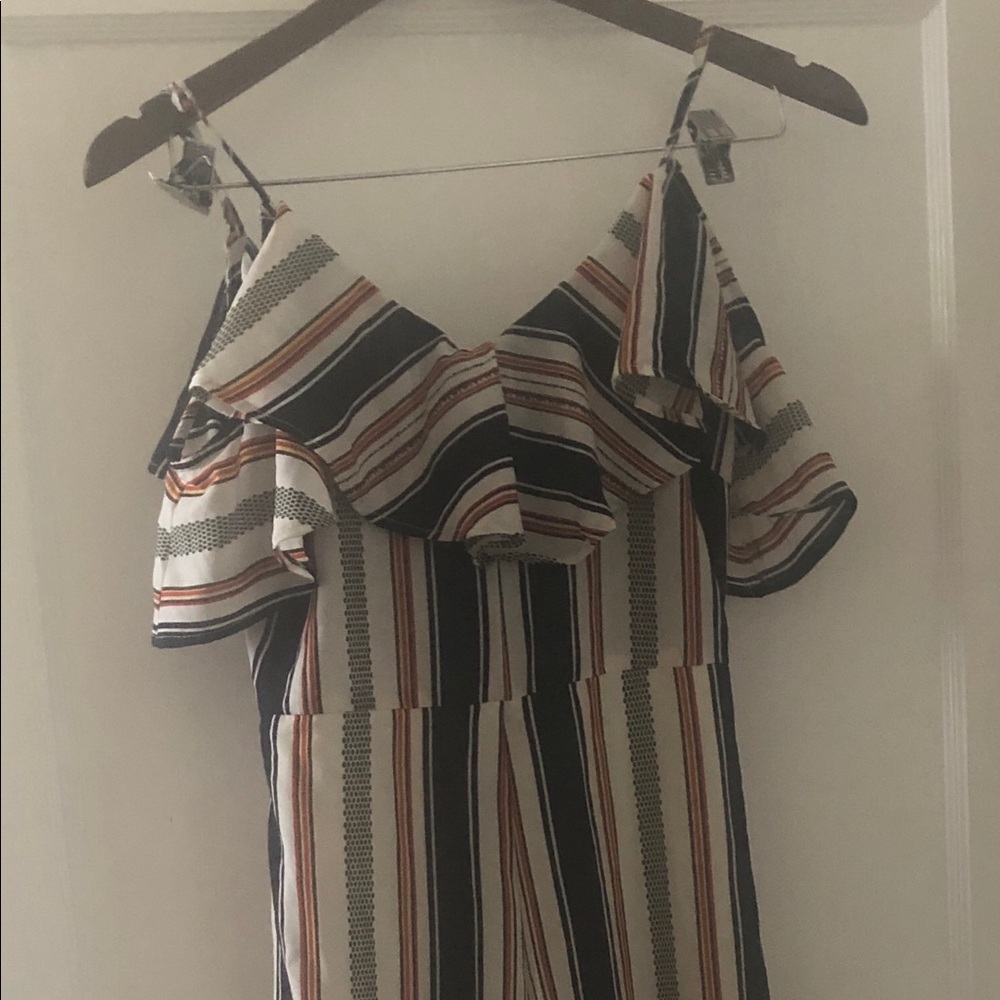 Jumpsuit striped spaghetti strap